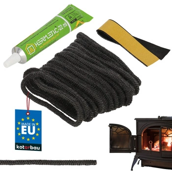 Priadza na utesnenie krbu a pece + lepidlo 4 mm 2,5 m