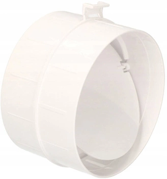 Kruhové pripojenie potrubia fi 125 mm spätný ventil