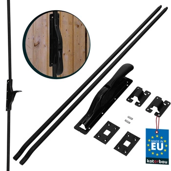 Garážová brána basquil pre krídlové dvere čierna 250 cm