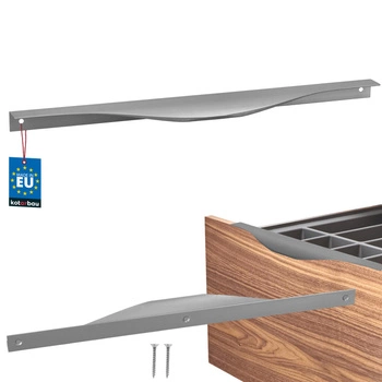 Úchyt nábytkový hliníkový strieborný 320/340 mm