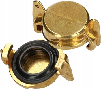 Mosadzná zátka spojky vodovodnej hadice - 2 ks.