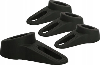 Doraz na dvere - 4 ks - Farba čierna