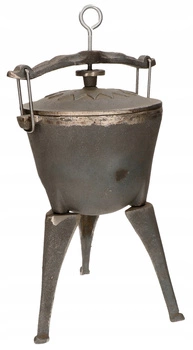 Liatinový kotlík 5 l poľovnícky kotlík táborák