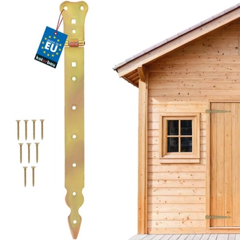 Úzky altánkový záves pre okenice a dvere zlato 350 mm