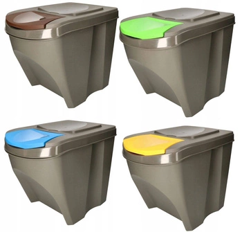 Kôš na triedenie odpadu 20 l Kotarbau sada 4 ks.