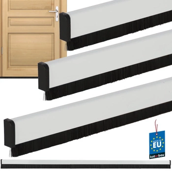 Tesniaca lišta pod dvere biela 27 mm 1 m sada 3 ks.