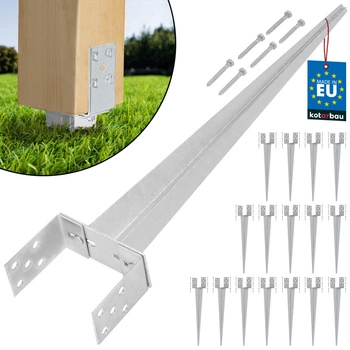 Základňa stĺpa nastaviteľná zatĺkacia 0-160 mm 16 ks.