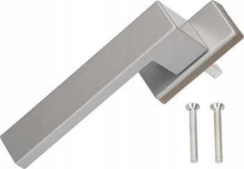 Strieborná hliníková kľučka na balkónové okno