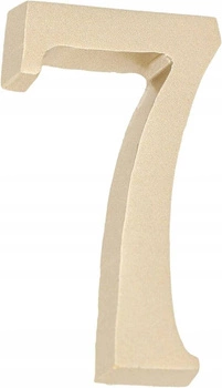 Číslo domu "7" číslo dverí 5 cm satén