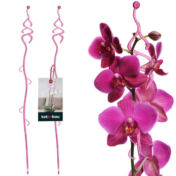 Podpora rastlín plastová ružová 55 cm sada 2 ks.