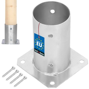 Kotviaca konzola základne stĺpa 80 mm priskrutkovaná