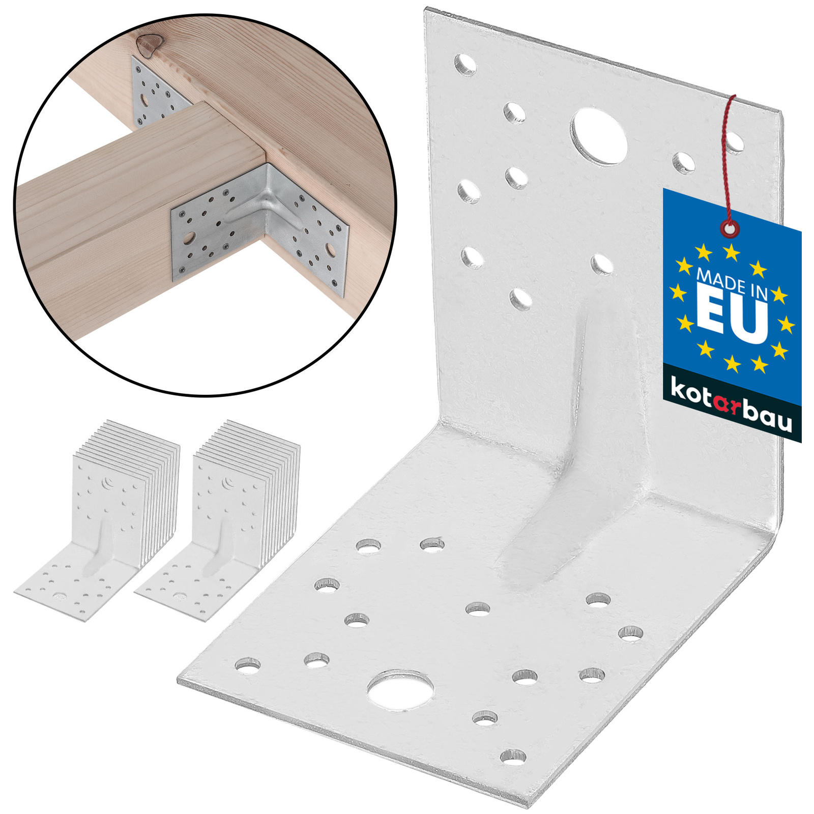 Uholník s prelisom 100x100x80 - 25 ks.
