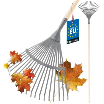 Vejárové hrable z kovovej pásky s násadou 180 cm