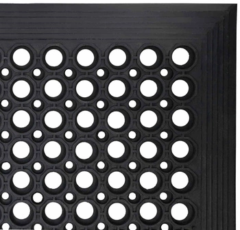 Rohožka vstupná pre topánky gumová 120 cm - Farba čierna