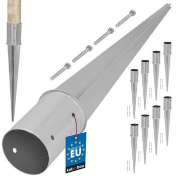 Základ stĺpa kruhová zabíjaná fi 100 mm sada 8 ks.