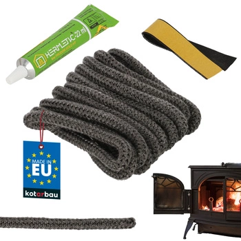 Priadza na utesnenie krbu a pece + lepidlo 8 mm 2,5 m