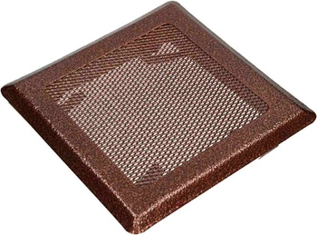 Krbová ventilačná mriežka kovová 16x16 cm – Farba meď