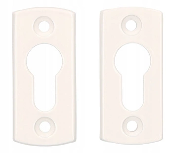 Štítok na vložku dvere brána - 2 ks - Farba biela