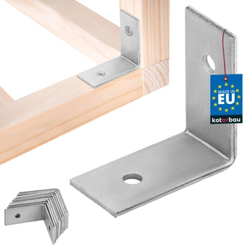 Tesársky uholník nerezový pozinkovaný 30x30x15 mm sada 12 ks.