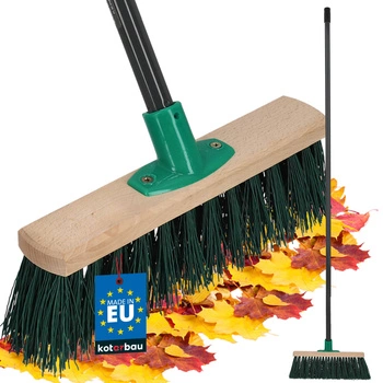 Kefa metla drevená nylon 30 cm + kovová rúčka