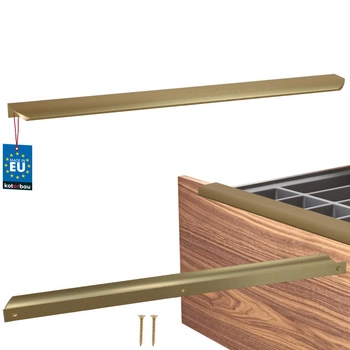 Úchyt nábytkový hliníkový zlatý mat 416/436 mm