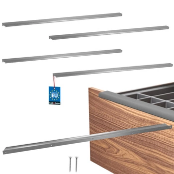 Úchyt nábytkový hliníkový strieborný 780/800 mm sada 4 ks.