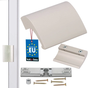 Závor balkónový úchyt dvere zámok palivový hliníkový - Farba inox