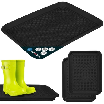 Odkvapkávač na topánky plastový 38x50 cm sada 2 ks - Farba čierna