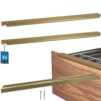 Úchyt nábytkový hliníkový zlatý mat 416/436 mm sada 2 ks.