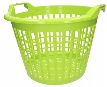 Záhradný kôš 35 l svetlozelený ažurový s mäkkými rukoväťami