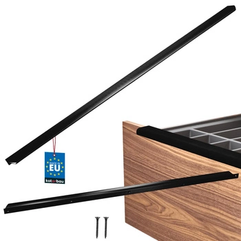 Úchyt nábytkový hliníkový čierny mat 780/800 mm