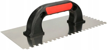 Nerezová stierka 270 mm ozubená 6 mm lepidlo