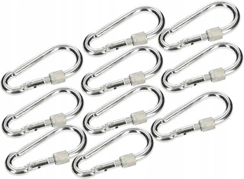 Twist karabína 80 hák na lano - 10 ks.