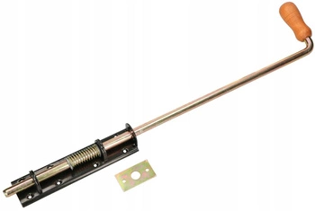 Závora pružinová garážová zámok 550 brána dvere - Farba čierna