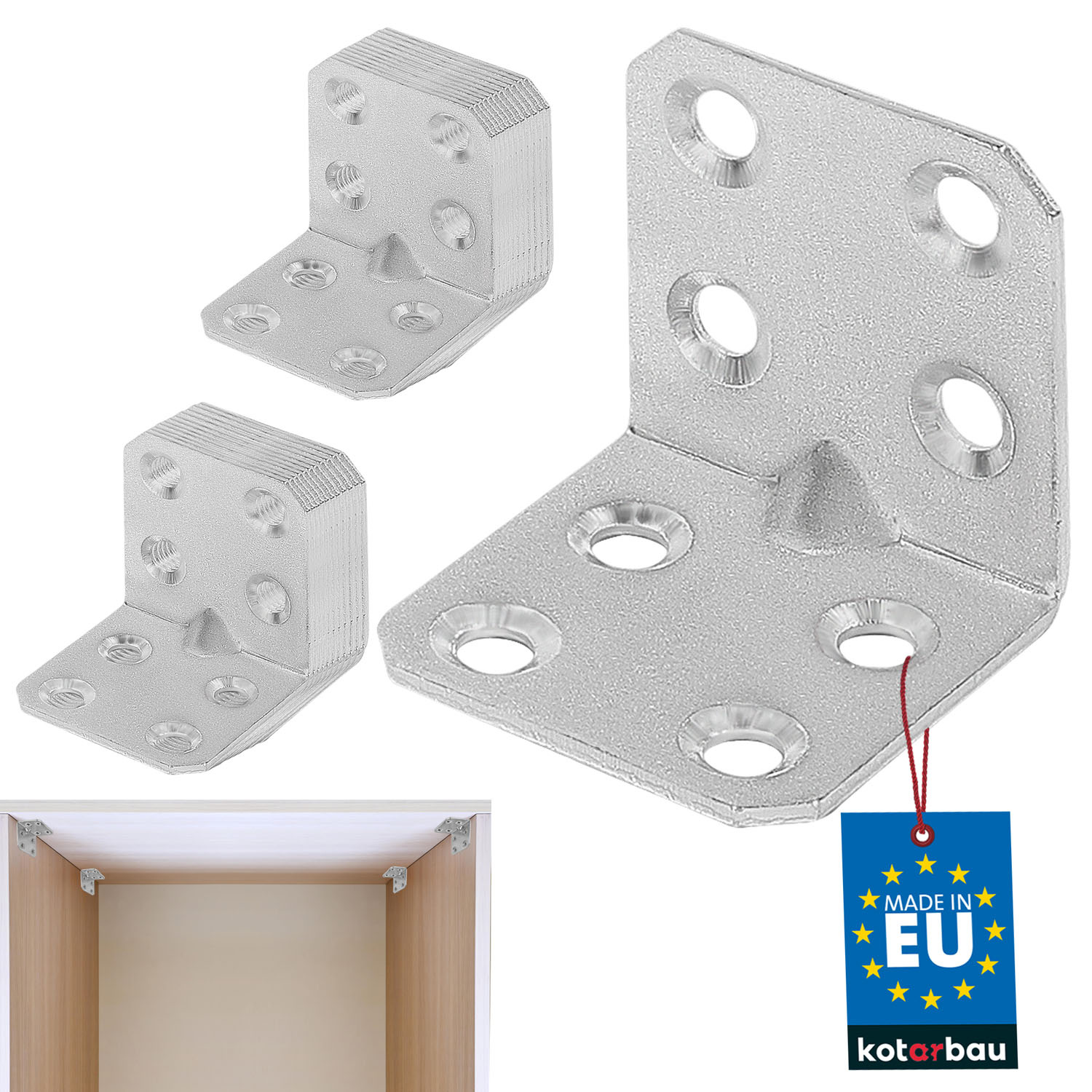 Uholník s prelisom 30x30x30 - 25 ks.