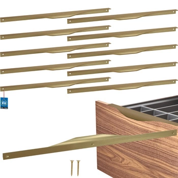 Úchyt nábytkový hliníkový zlatý mat 416/436 mm sada 10 ks.