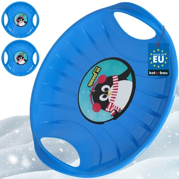 Sánky na sánkovanie po snehu modré 60 cm sada 2 ks.