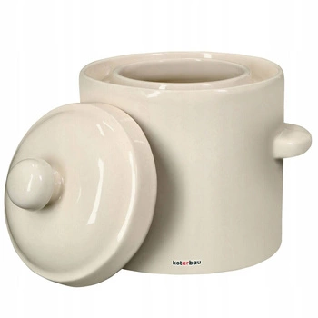 Kameninový sud s vekom biely 1,8 l