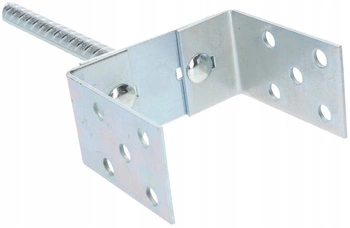 Základňa stĺpa s tyčou 0-125 u kotva do muriva - Farba strieborná