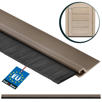 Tesniaca lišta na dvere s tesnením hnedá 1 m