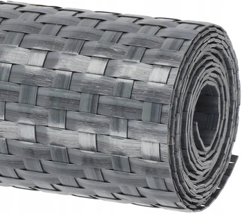 Panelová páska na plot z ratanu 19x255 cm tmavo šedá