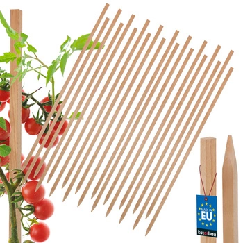 Drevené koly na paradajky zeleninu záhradné podpery 80 cm sada 20 ks.