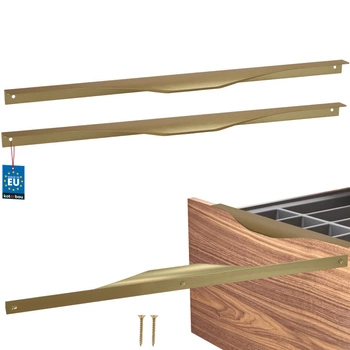 Úchyt nábytkový hliníkový zlatý mat 416/436 mm sada 2 ks.