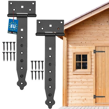 Záves altánku konštrukcia čierny 250 mm sada 2 ks.