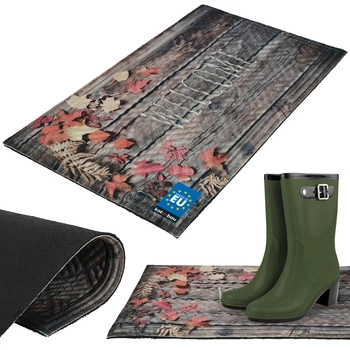 Rohožka 45x75 welcome listy dekoratívna k dverám