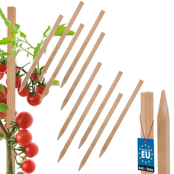 Drevené koly na paradajky zeleninu záhradné podpery 25 cm sada 10 ks.