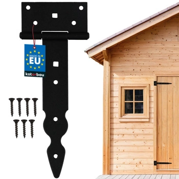 Altánový záves t pre okenicové dvere altánku čierny 200 mm