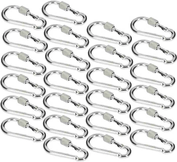 Karabína twist 50 háčik na lano - 25 ks.