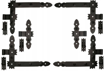 Pásový rohový záves 400 garážový pre okenice - Farba čierna