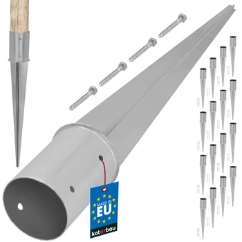 Základ stĺpa kruhová zabíjaná fi 100 mm sada 16 ks.